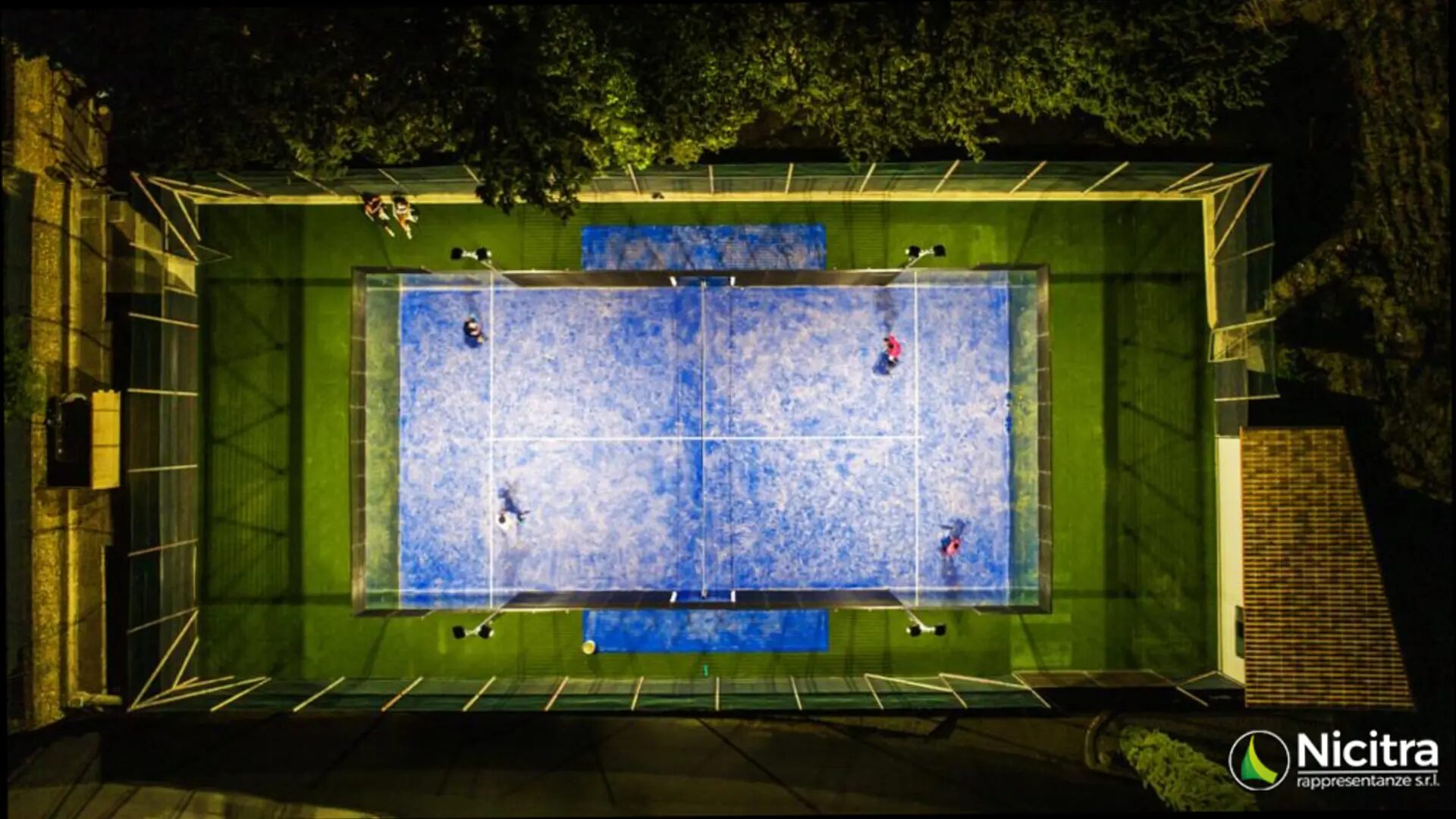 Apri la foto a grandezza naturale Campo da padel illuminato